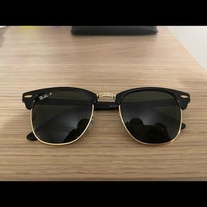 Rayban Clubmaster Polarized Sunglasses - Standard Size